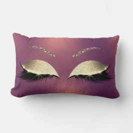 Almofada Lombar Glam Dourado Glam Maqueia Lashes Cobre