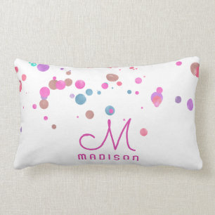 Almofada Lombar Glitter e Monograma de Foil Confetti