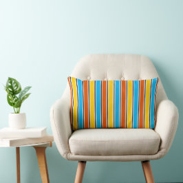 Almofada Lombar Globe Stripe Laranja escuro clássico de trás lumba