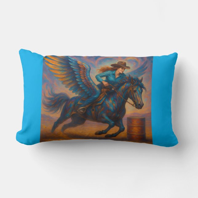 Almofada Lombar Go Fast! Barrel Racing Throw Pillow (Frente)