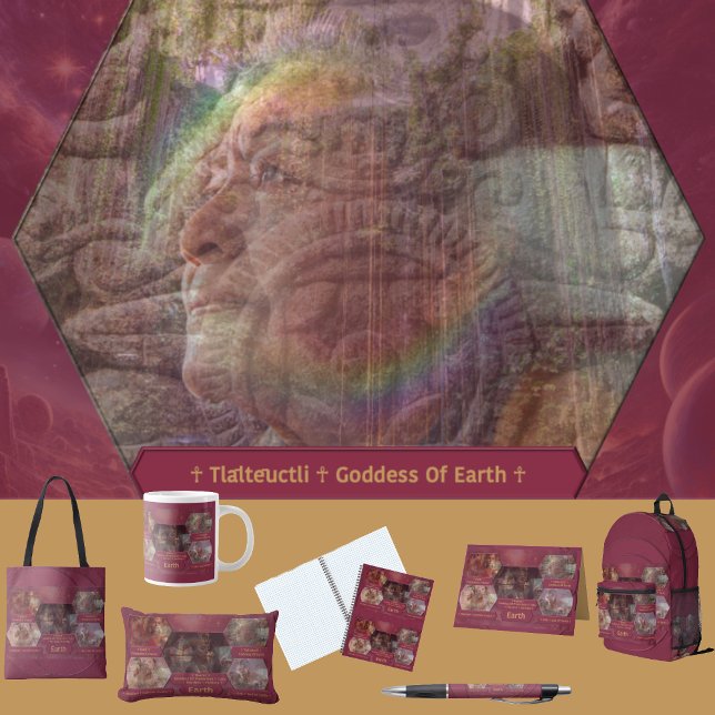 Almofada Lombar Gods and Goddess Of Earth (Get the full “Gods + Goddesses Of Earth” collection at: https://bit.ly/OurAncestorsZazzle)