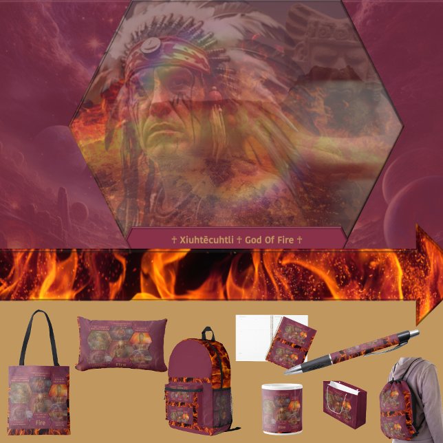 Almofada Lombar Gods and Goddess Of Fire (Get the full “Gods + Goddesses Of Fire” collection at: https://bit.ly/SmartArtZazzle. )