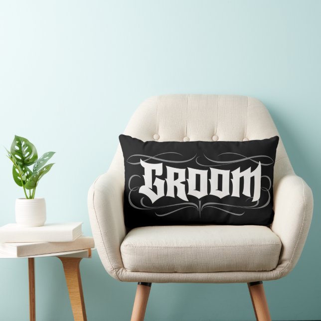 Almofada Lombar Gótico Bride Ground Junto Com A Inscrição Da Tatto (Cadeira)