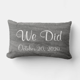 Almofada Lombar Granito cinzento "nós fizemos" travesseiro