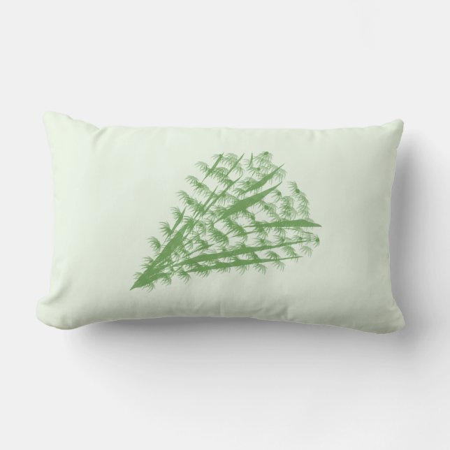 Almofada Lombar Green plant in the shape of a bouquet. (Frente)
