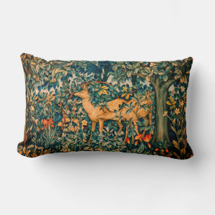 Almofada Lombar GREENERY, ANIMAIS FLORESTAIS FAZEM TAPETE Floral