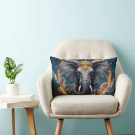 Almofada Lombar Guardião Coroado do Portão Celestial o elefante