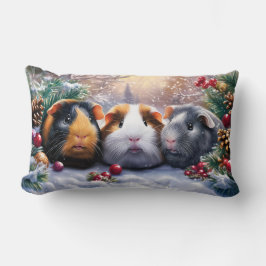 Almofada Lombar Guiné Pigs Winter Wonderland