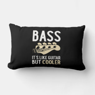 Almofada Lombar Guitar Lover   Bass É como violão, mas mais legal