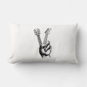 Almofada Lombar Guitar Lover Diga Hi Guitar Gift