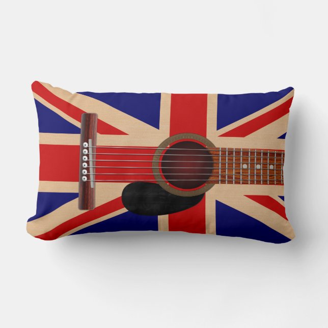 Almofada Lombar Guitarra de Union Jack (Frente)