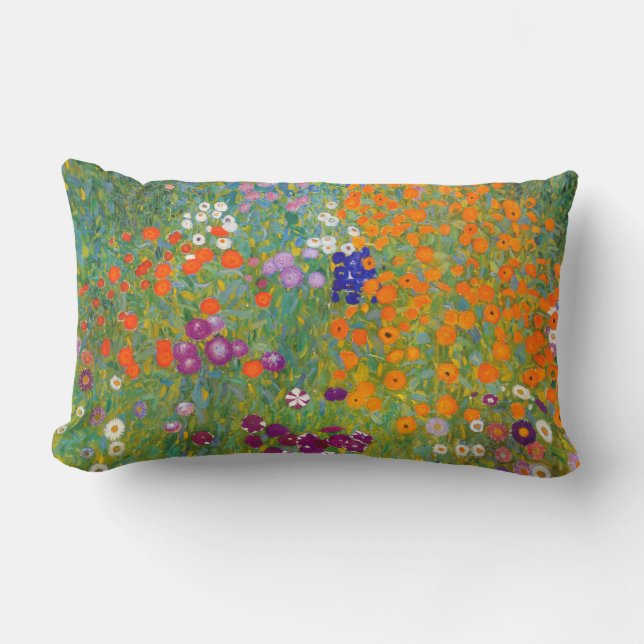 Almofada Lombar Gustavo Klimt: Jardim (Frente)