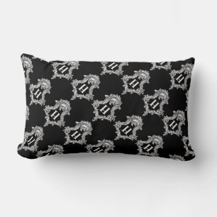 Almofada Lombar H Monograma Travesseiro decorativo inicial