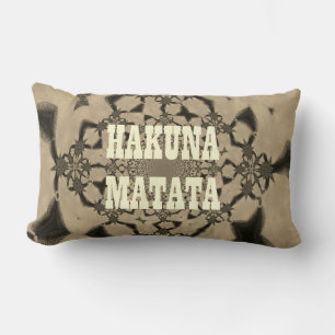 Almofada Lombar Hakuna Matata Classic Home Decor Cotton Lumbar