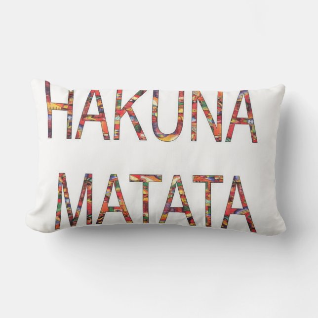 Almofada Lombar Hakuna Matata Sem Problemas (Frente)