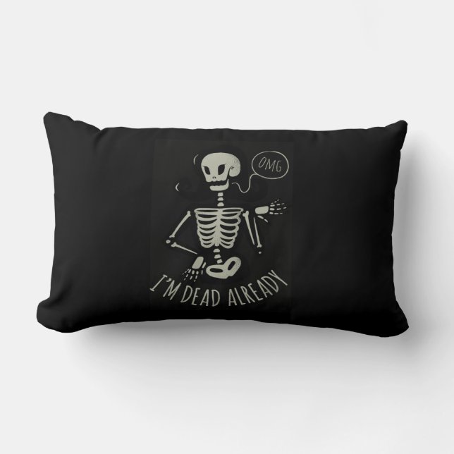 Almofada Lombar Halloween Já Estou (Frente)