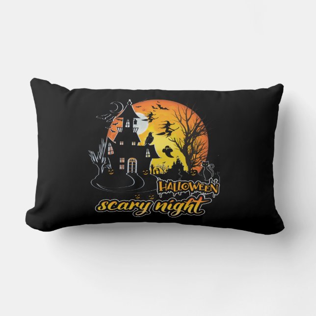 Almofada Lombar Halloween Scary Night (Frente)