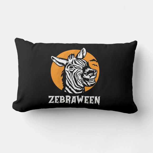 Almofada Lombar Halloween Zebra (Frente)