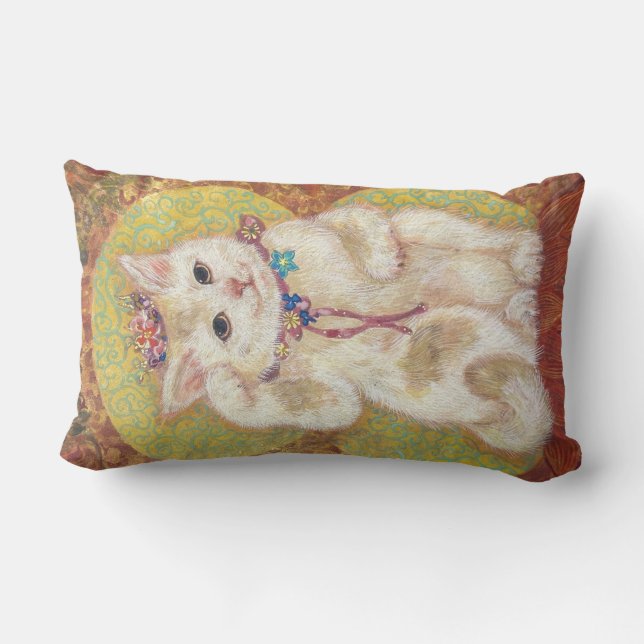 Almofada Lombar Hana & Takara: Lucky Beckoning Cats (Verso)