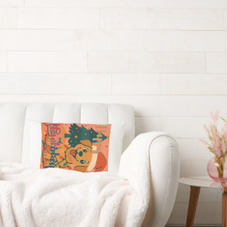 Almofada Lombar Happy Howlidays! Funny Santa Dog