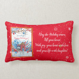 Almofada Lombar Happy Snowman Personaliza