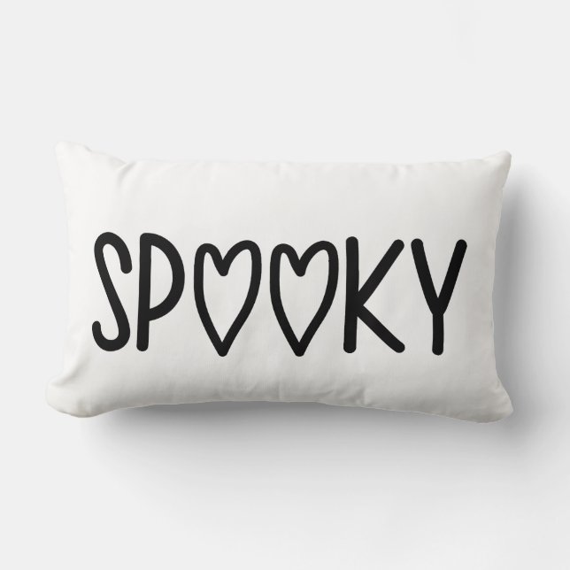 Almofada Lombar Heart Typography spooky (Frente)