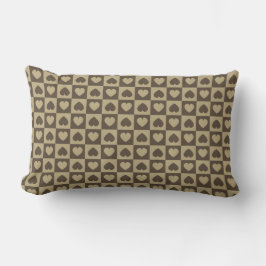 Almofada Lombar Hearts Galore Brown e Tan