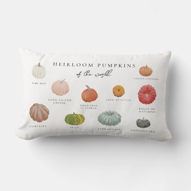 Almofada Lombar Heirloom Pumpkins (Frente)