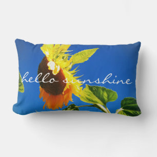 Almofada Lombar "Hello Sunshine" Foto de Girassol Amarelo gigante