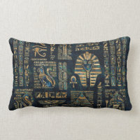 Hieroglyphs e deidades egípcios - olmo e ouro