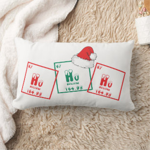 Almofada Lombar Ho Ho Ho Engraçado Geek de Química Humor de Na
