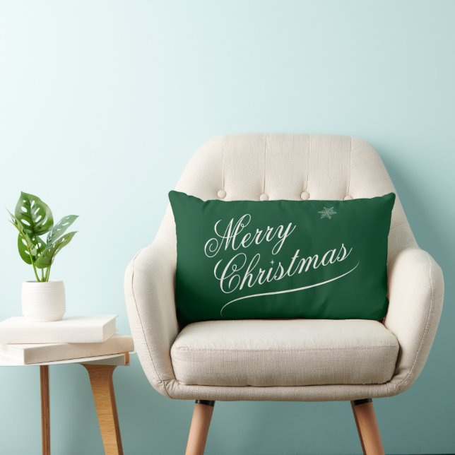 Almofada Lombar Holiday Forest Green Christmas  Lumbar Cushion (Cadeira)