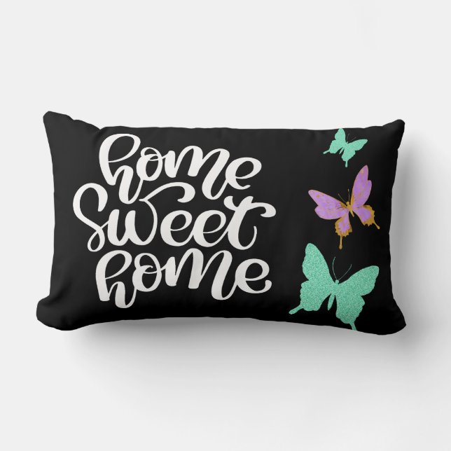 Almofada Lombar Home Sweet Home Butterfly (Frente)