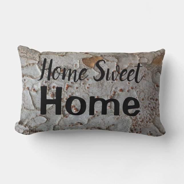 Almofada Lombar Home Sweet Home White Tree Latido Natureza (Frente)