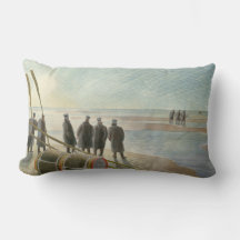 Homens na Praia (Trabalho Perigoso em Baixo Lado)