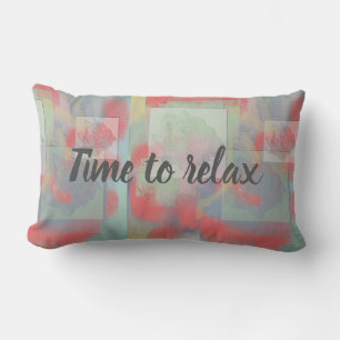 Almofada Lombar Hora de relaxar o quarto feminino rosa rosa rosa r
