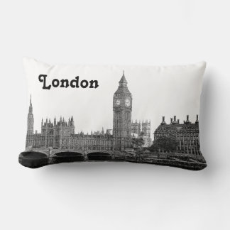 Almofada Lombar Horizonte de Londres Inglaterra Reino Unido Gravad