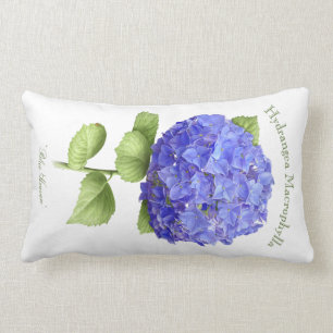 Almofada Lombar Hydrangea azul