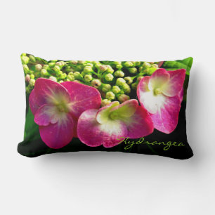 Almofada Lombar Hydrangea cor-de-rosa tripleta Travesseiro lombar