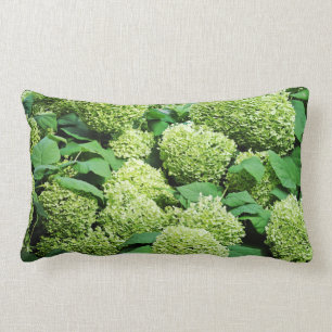 Almofada Lombar Hydrangea verde