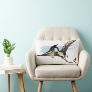 Almofada Lombar Ilustração De Um Dinossauro Pteranodon.