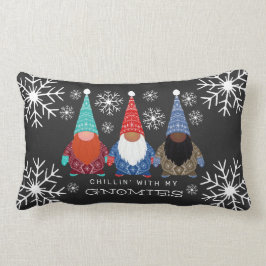 Almofada Lombar Ilustração do Floco de Neve dos Gnomos Chillin