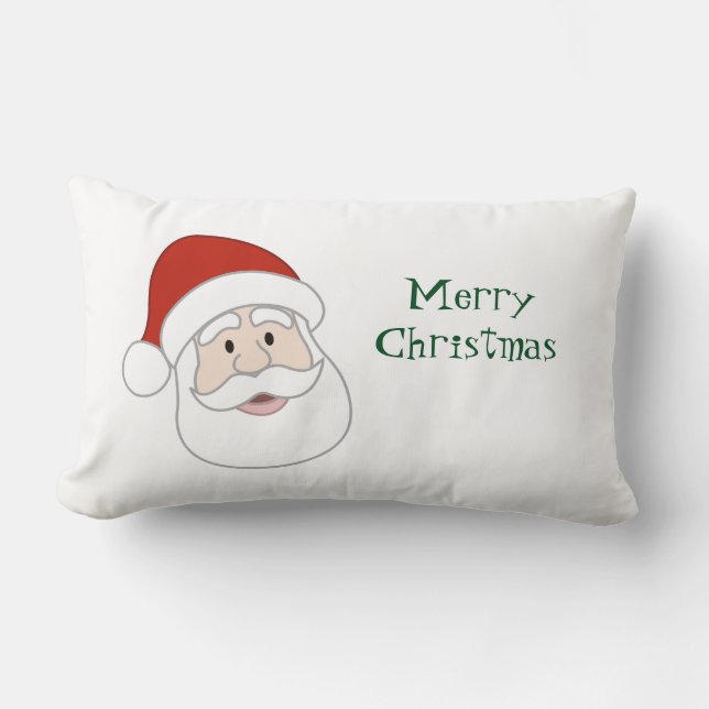Almofada Lombar Ilustração & texto de Papai Noel (Frente)