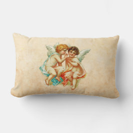 Almofada Lombar Ilustração Vintage Ephemera Angel Cherubs