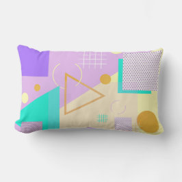 Almofada Lombar Impressão amarelo geométrico