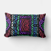 Impressão Animal Zebra Arco-Íris Geométrica Colori