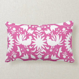 Almofada Lombar Impressão de Otomi, travesseiro decorativo