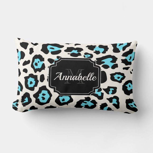 Almofada Lombar Impressão Leopardo Branco (Frente)