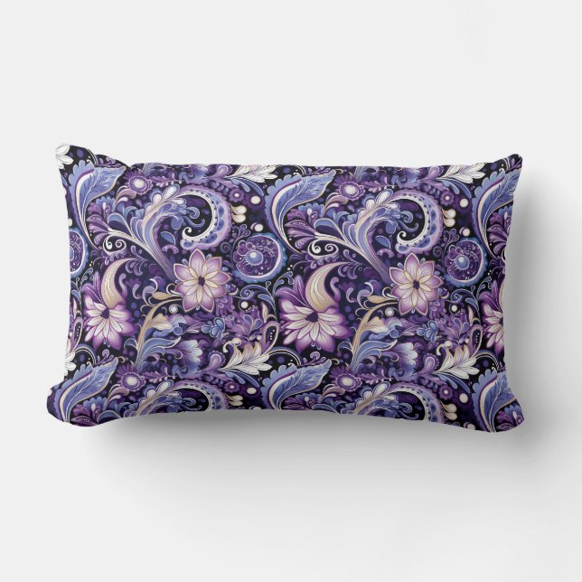 Almofada Lombar Impressão Paisley (Frente)