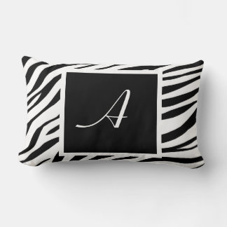 Almofada Lombar Impressão Zebra Travesseiro lombar preto e branco 